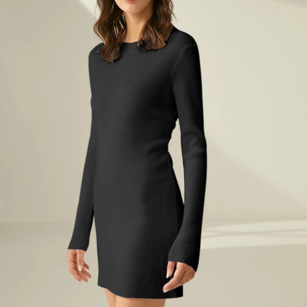 COPY - NWT Commense Ribbed Sweater Dress